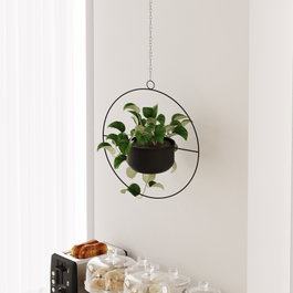 Aberto Design Payanda - Maceta Decorativa Negra